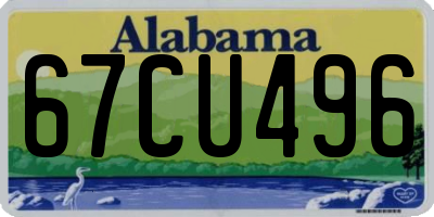 AL license plate 67CU496