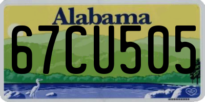 AL license plate 67CU505