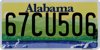 AL license plate 67CU506