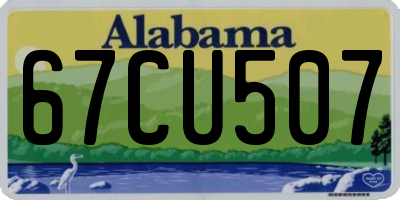 AL license plate 67CU507