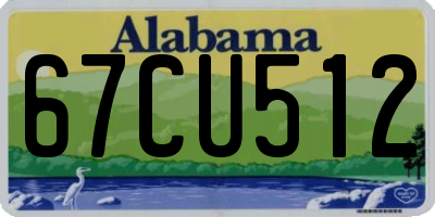 AL license plate 67CU512