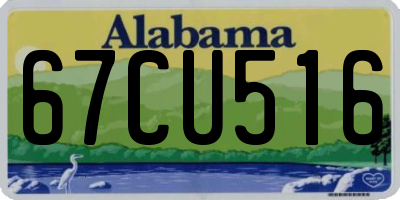 AL license plate 67CU516