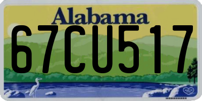 AL license plate 67CU517