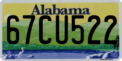 AL license plate 67CU522