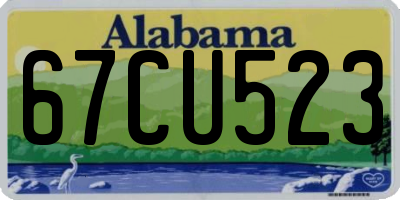 AL license plate 67CU523