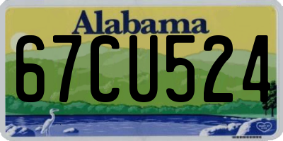 AL license plate 67CU524