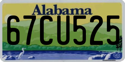 AL license plate 67CU525