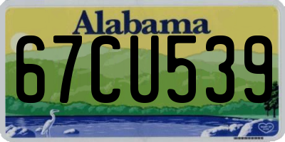 AL license plate 67CU539