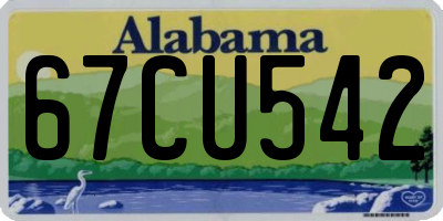 AL license plate 67CU542