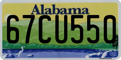 AL license plate 67CU550
