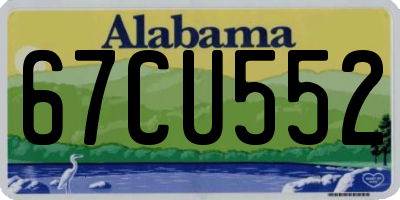 AL license plate 67CU552