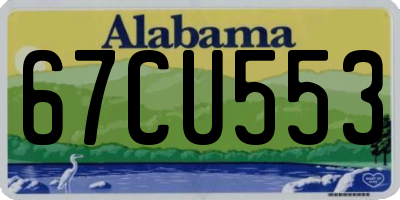 AL license plate 67CU553