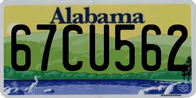 AL license plate 67CU562