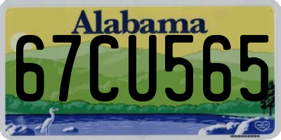 AL license plate 67CU565
