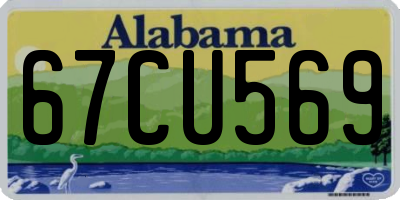 AL license plate 67CU569