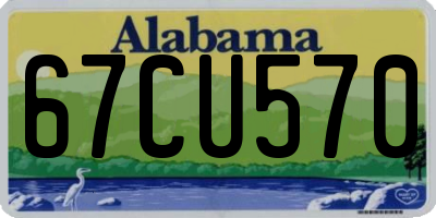 AL license plate 67CU570