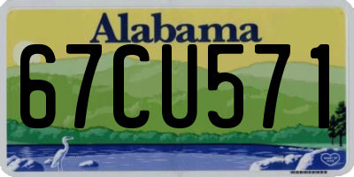 AL license plate 67CU571