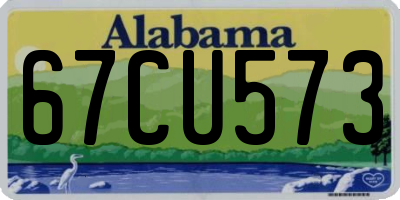 AL license plate 67CU573