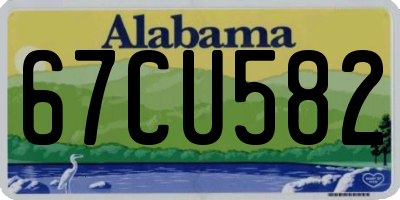 AL license plate 67CU582