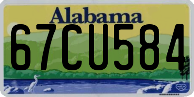 AL license plate 67CU584