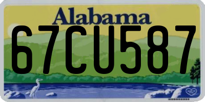 AL license plate 67CU587