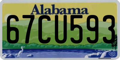 AL license plate 67CU593
