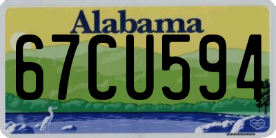 AL license plate 67CU594