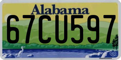 AL license plate 67CU597