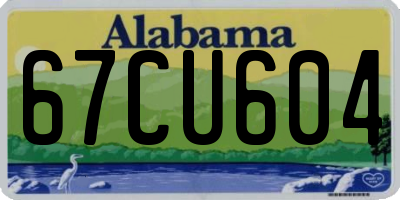 AL license plate 67CU604