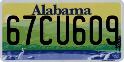 AL license plate 67CU609