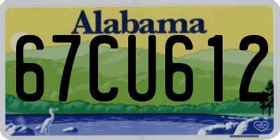 AL license plate 67CU612