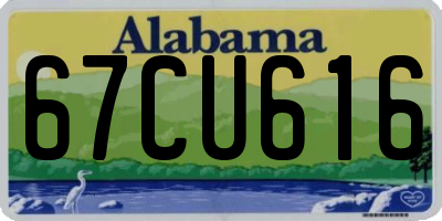 AL license plate 67CU616