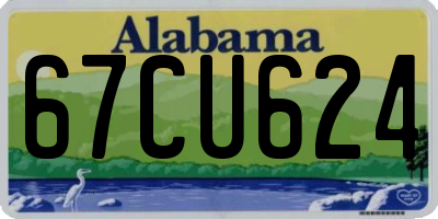 AL license plate 67CU624