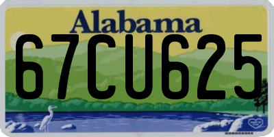 AL license plate 67CU625