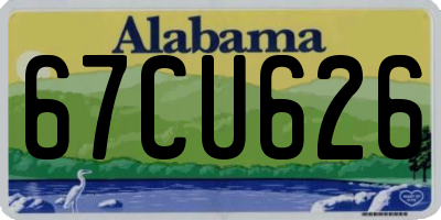 AL license plate 67CU626