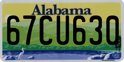 AL license plate 67CU630