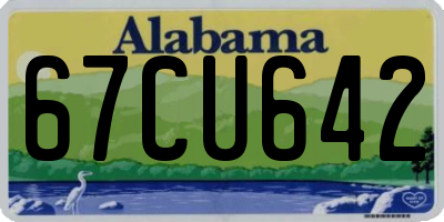 AL license plate 67CU642