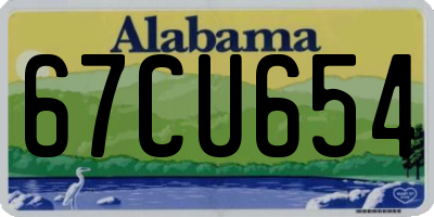 AL license plate 67CU654