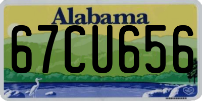 AL license plate 67CU656