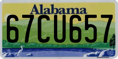 AL license plate 67CU657