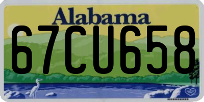 AL license plate 67CU658