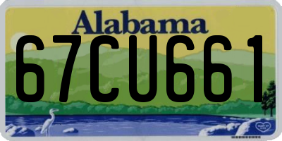 AL license plate 67CU661
