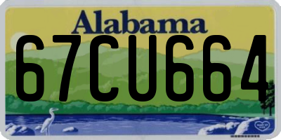 AL license plate 67CU664