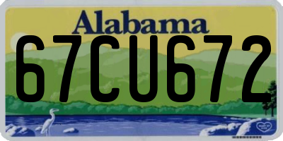 AL license plate 67CU672