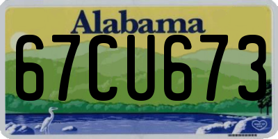 AL license plate 67CU673