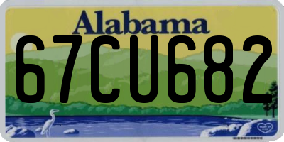 AL license plate 67CU682