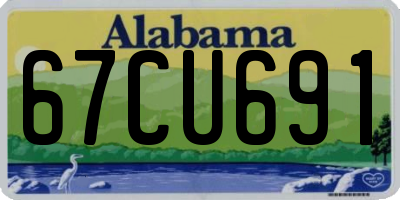 AL license plate 67CU691