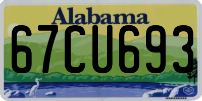 AL license plate 67CU693