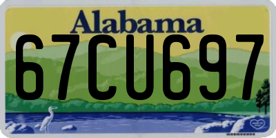 AL license plate 67CU697