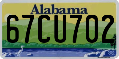 AL license plate 67CU702